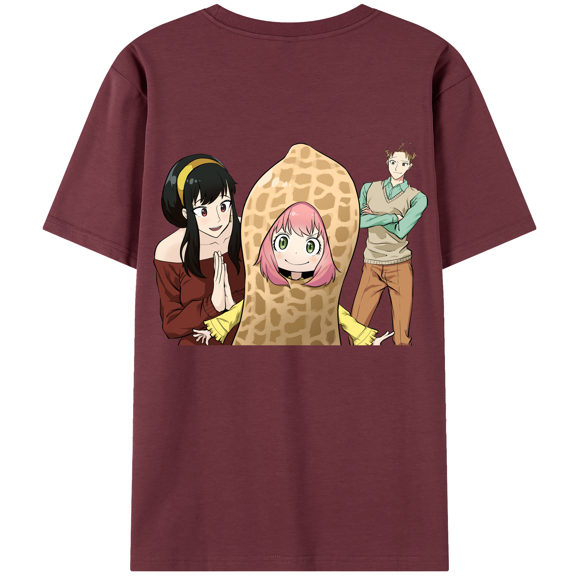 （画像用） SPY×FAMILY间谍家家酒 綿100％半袖Tシャツ（背面プリント）